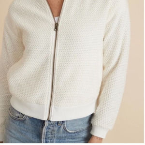 Marine Layer Birdseye Bomber Top
Jacket Cotton Natural size Large